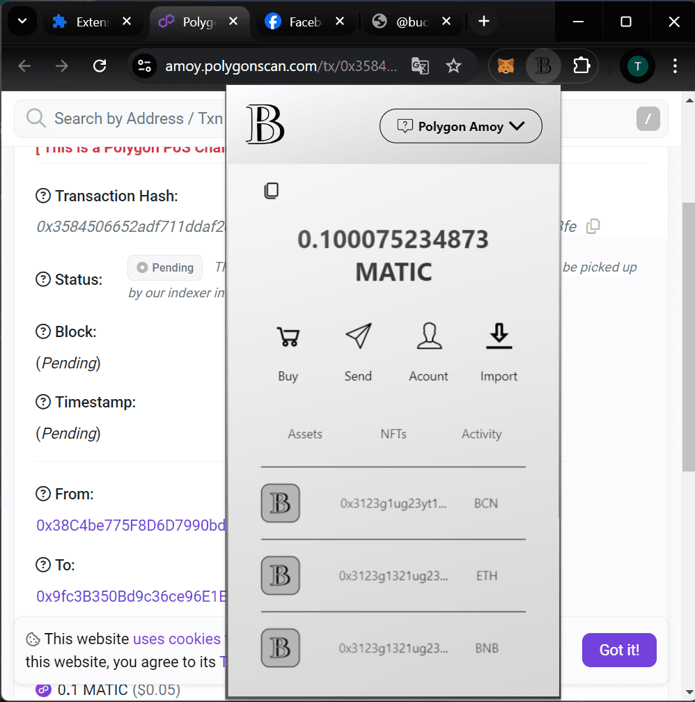 Buchains Crypto Wallet